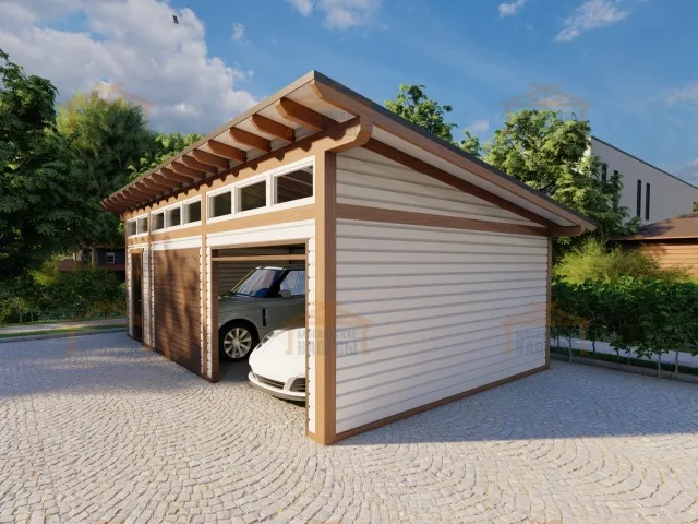 ГАРАЖ ДЛЯ ДВУХ МАШИН СО ХОЗБЛОКОМ ЛАДОГА — Фото 4