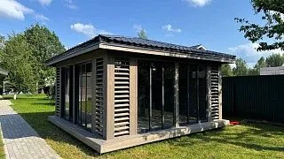 Застекленная беседка АНГЛИЙСКАЯ - миниатюра