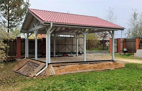 Навес для двух машин КАНТРИ — Фото 9