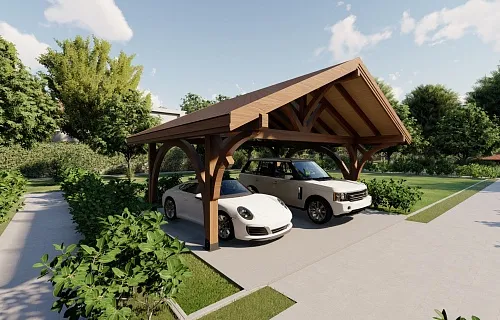 НАВЕС С ГНУТОКЛЕЕНЫМИ БАЛКАМИ АРКАДИЯ — Фото 2