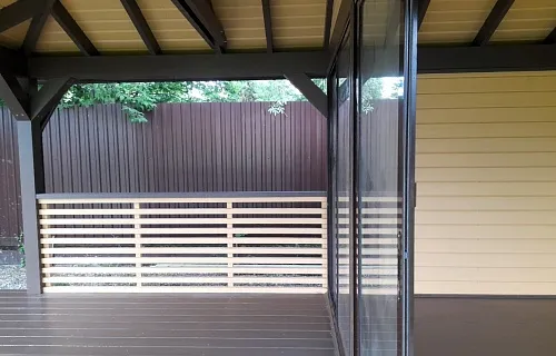 Застекленная беседка с хозблоком САКСОНИЯ — Фото 7