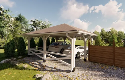 Навес для двух машин РЕНЕССАНС — Фото 10