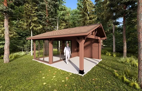 Застекленная беседка БУРЕВЕСТНИК 2.0 — Фото 10