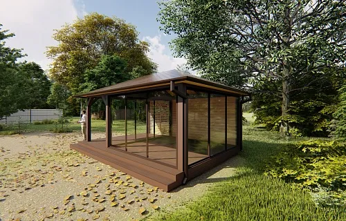 Застекленная беседка КИНГСТОН 2.0 — Фото 4