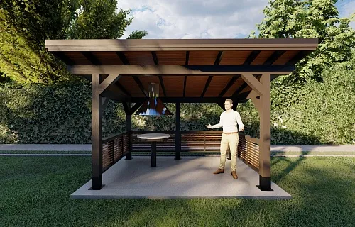 НАВЕС ДЛЯ БАРБЕКЮ ТВИД ПАРК — Фото 6