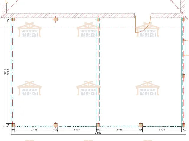 Деревянный навес для авто ШЕРВУД — Фото 4