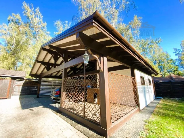 Навес для четырех авто с хозблоком АРНОЛЬД — Фото 2