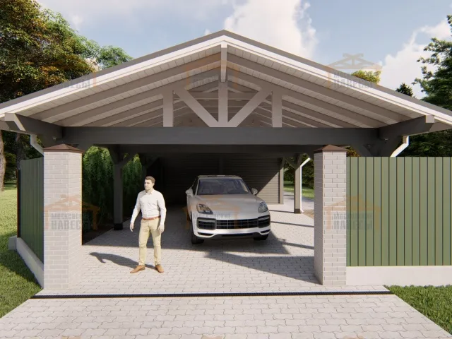 Навес из клееного бруса СУЛТАН — Фото 4