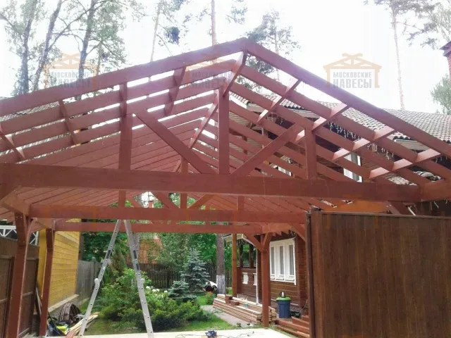 Навес для автомобилей КОРОЛЕВ — Фото 2