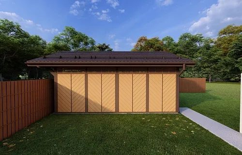 Закрытый навес для 2ух авто ВАЛЬДОРФ — Фото 6