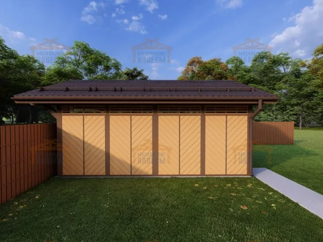 Закрытый навес для 2ух авто ВАЛЬДОРФ — Фото 6