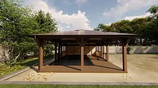 Застекленная беседка ГРАФСКАЯ ПРИСТАНЬ XL - миниатюра