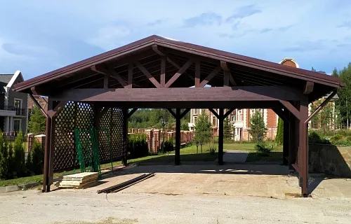 Навес для 3ех машин ВЕСТА 2.0 — Фото 7