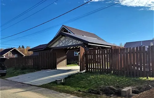 Навес для двух автомобилей с хозблоком КАЛИФОРНИЯ — Фото 3