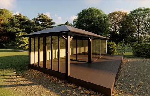 Застекленная беседка ЛЕТНЯЯ РОЩА — Фото 6