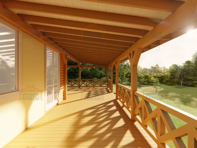 ВЕРАНДА К ДОМУ ЗВЕЗДНАЯ — Фото 4