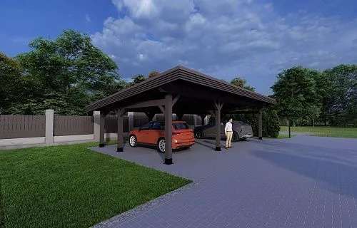 Навес для двух машин РОНДО 2.0 — Фото 2