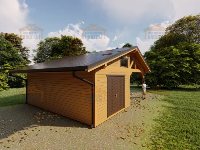 Навес с гаражом ИНДИАНА — Фото 3