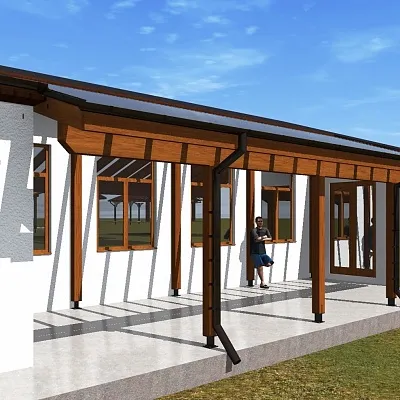 Веранда из лиственницы 8,8м