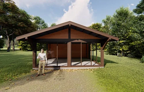 Застекленная беседка МОНТАНА MAXI — Фото 5