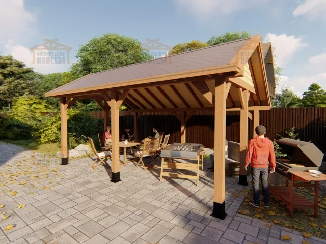 НАВЕС-БЕСЕДКА АЛЛЕГРО — Фото 2