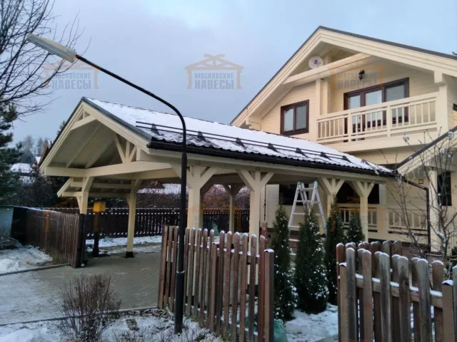 Навес для двух машин АСТОР — Фото 3