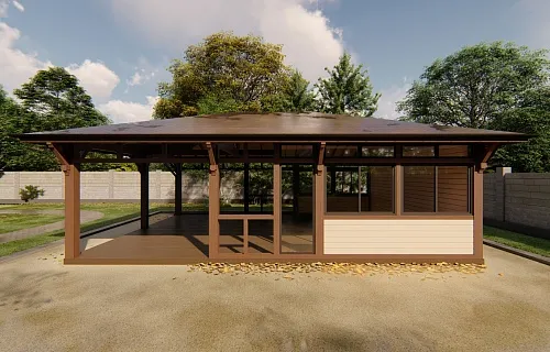 Застекленная беседка ГРАФСКАЯ ПРИСТАНЬ XL — Фото 5