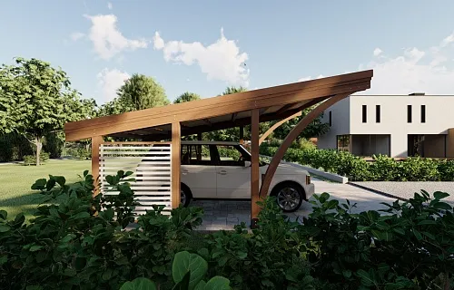 НАВЕС С ГНУТОКЛЕЕНЫМИ БАЛКАМИ КЕМБРИДЖ — Фото 3