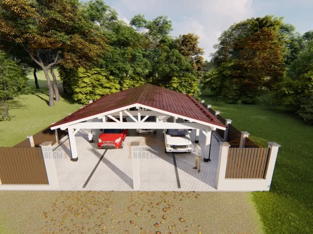 Навес для шести машин БОЛЬШОЙ — Фото 3