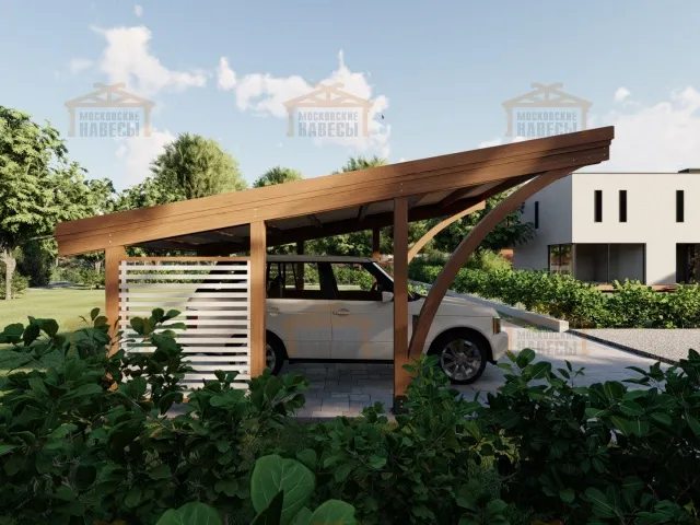 НАВЕС С ГНУТОКЛЕЕНЫМИ БАЛКАМИ КЕМБРИДЖ — Фото 3