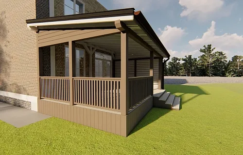 ВЕРАНДА К ДОМУ РОСИНКА — Фото 7