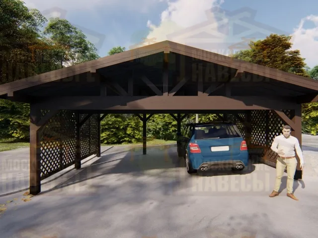 Навес для 3ех машин ВЕСТА 2.0 — Фото 9