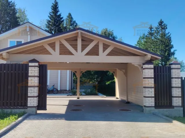 Навес для двух машин НАПОЛЕОН — Фото 10