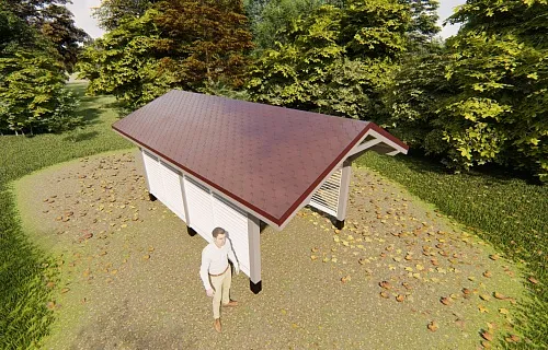 Навес для одного автомобиля УНО 2.0 — Фото 4