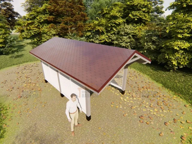 Навес для одного автомобиля УНО 2.0 — Фото 4