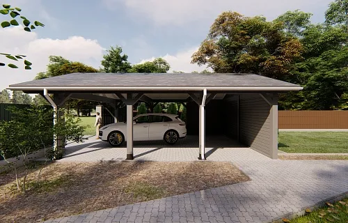 Навес из клееного бруса СУЛТАН — Фото 6