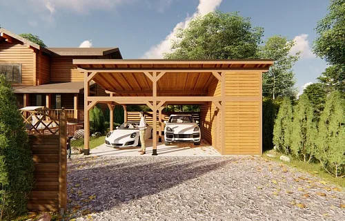 Односкатный навес для техники ДИПЛОМАТ — Фото 7