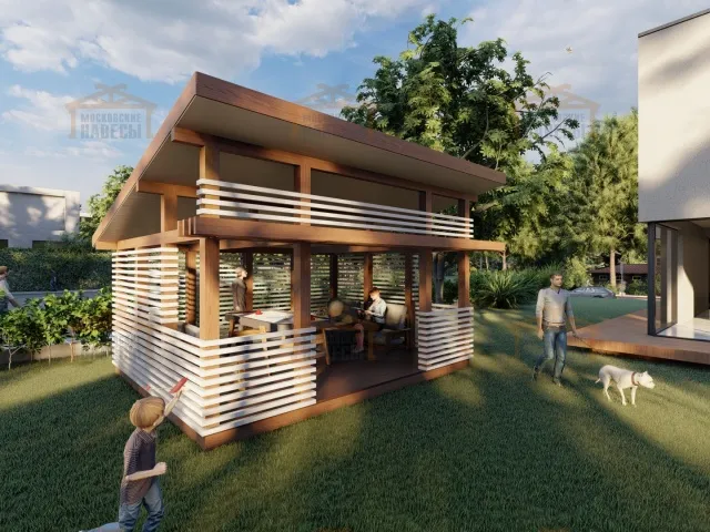 НАВЕС-БЕСЕДКА ПЕРСИЯ — Фото 4