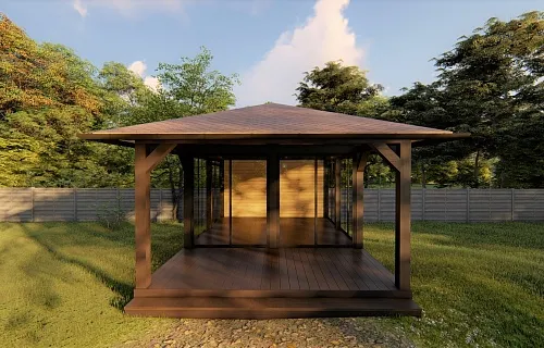 Застекленная беседка АДМИРАЛ — Фото 7