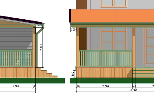 ВЕРАНДА К ДОМУ РОСИНКА — Фото 9