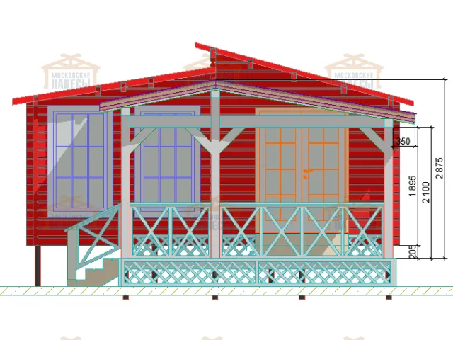 ВЕРАНДА К ДОМУ СВЕТЛАЯ — Фото 7