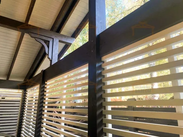 Навес для четырех авто с хозблоком АРНОЛЬД — Фото 6