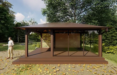 Застекленная беседка КИНГСТОН 2.0 — Фото 2