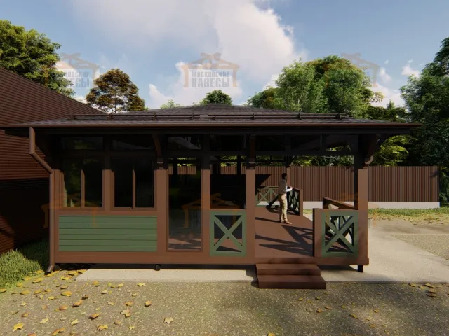 Застекленная беседка ГРАФСКАЯ ПРИСТАНЬ 2.0 — Фото 8