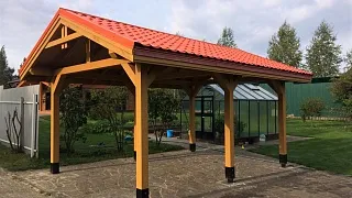 Навес для одного автомобиля УНО - миниатюра