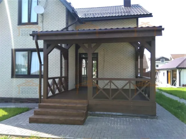 ВЕРАНДА К ДОМУ ЛЕСНАЯ — Фото 1
