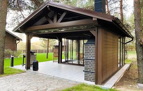 Застекленная беседка БУРЕВЕСТНИК 2.0 — Фото 5