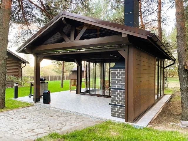 Застекленная беседка БУРЕВЕСТНИК 2.0 — Фото 5