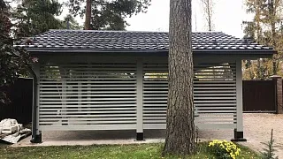 Навес для двух машин ФОРТЕ - миниатюра