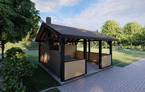 НАВЕС ДЛЯ БАРБЕКЮ КОРСИКА — Фото 5